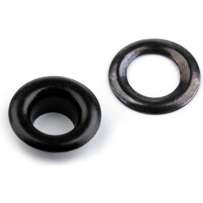 Průchodky s podložkou vnitřní Ø7 mm / vnější Ø13 mm Varianta: nikl černý, Balení: 100 pár – Hledejceny.cz