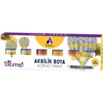 Adel akrylové barvy sada metalické 6 x 25 ml – Hledejceny.cz