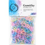 Pevné elastické gumičky do vlasů 500 ks – pastelové – Zboží Dáma