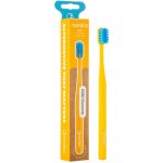 Nordics 6580 Recyklovatelný zubní kartáček z bioplastu Soft Žlutý – Zboží Dáma