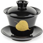 Porcelánový zhong/gaiwan Tilia černý zlatý list lípy 160 ml – Zboží Mobilmania