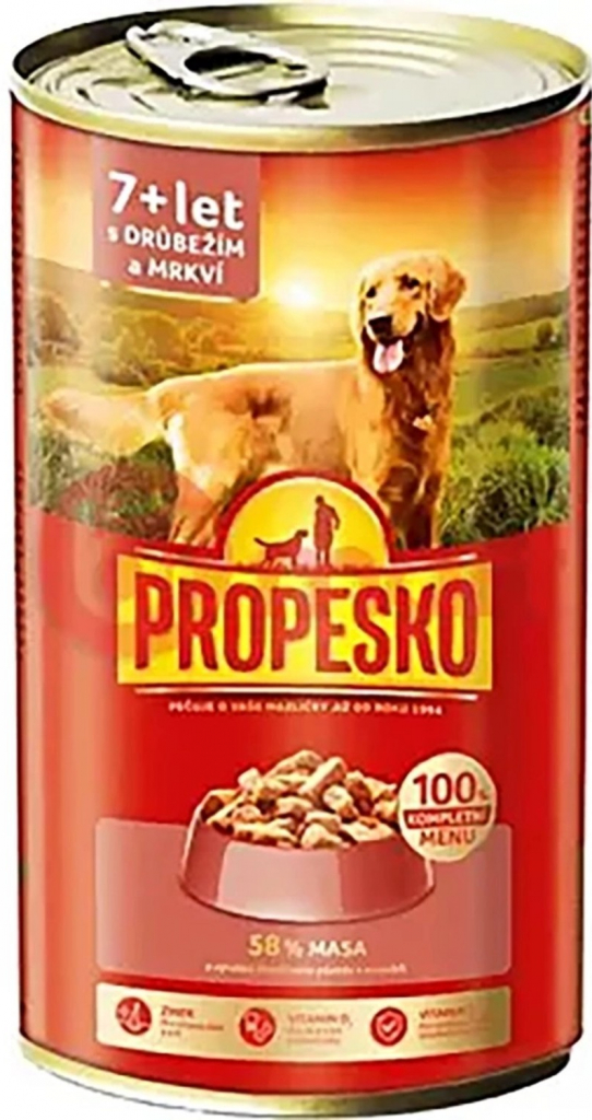 Propesko Adult kuře & těstoviny & mrkev 1240 g