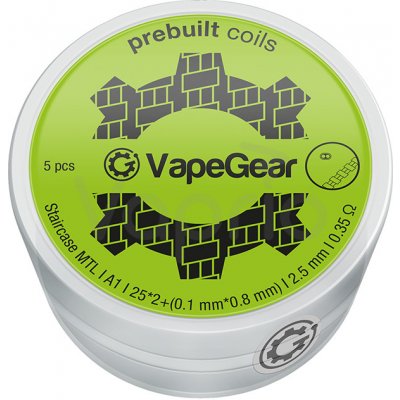 VapeGear předmotané spirálky Staircase A1 0,35ohm – Hledejceny.cz