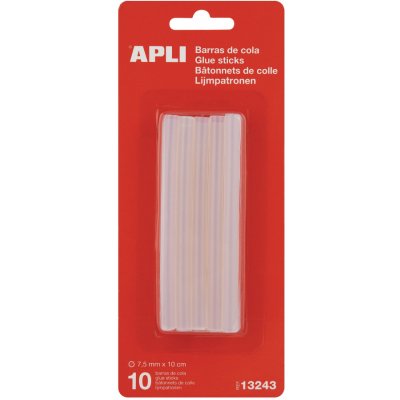 Tavné tyčinky APLI - 7,5 mm × 10 cm - 10 ks – Zboží Dáma