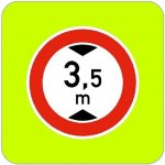 Dopravní značka B16 - Zákaz vjezdu vozidel, jejichž výška přesahuje vyznačenou mez, zvýrazněná – Hledejceny.cz