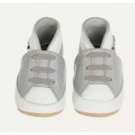 Lait et Miel Kožené capáčky šedé sneakersky Šedá – Zboží Mobilmania