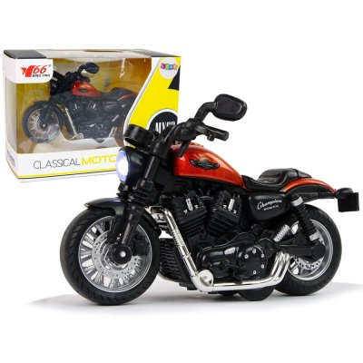 LEAN Toys Motorbike Champion Orange Drive Pull-Back Sound Lights 1:14 – Hledejceny.cz