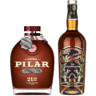 Papa’s Pilar 24 Sherry Cask Finished 43% + Millonario 10 Aniversario Reserva 40% 2 x 0,7 l (set) – Zboží Mobilmania