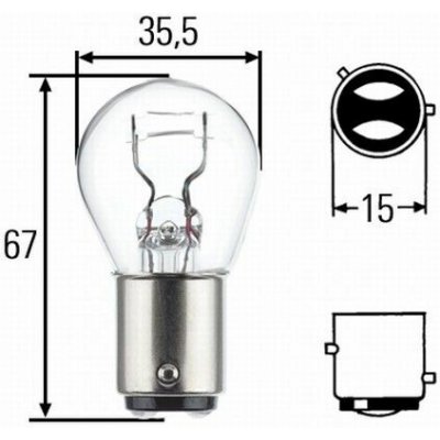 NTY (Balení 10 KS.) Žárovka P21/4W P21/4W 12V 21/4W/BASE Type BAZ15D/SPRZEDAJEMY Tylko PO 10SZT. (EZ-P21/4W12V21/4W) – Hledejceny.cz