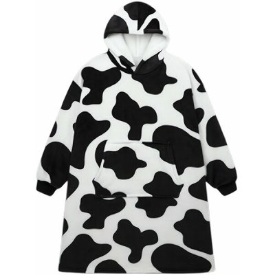 Ruhhy 26538 Televizní mikina s kapucí XXL černobílá – Zbozi.Blesk.cz