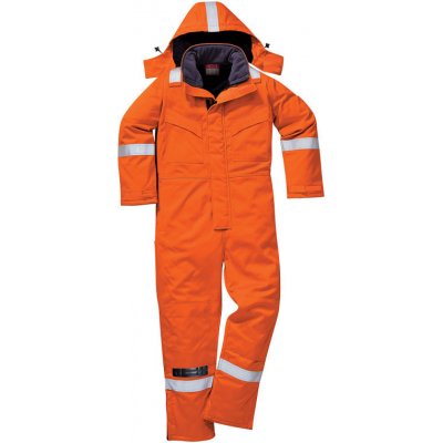 Portwest Kombinéza FR Anti-Static Winter FR53 zateplená POR-FR53ORT Oranžová Prodložené na výšku 183 cm