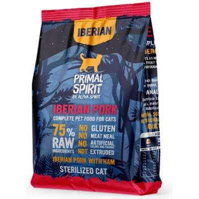 Primal Spirit Cat 75 % Iberian Pork with Ham 1 kg – Zboží Mobilmania