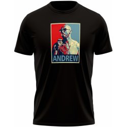MemeMerch tričko Andrew black 110