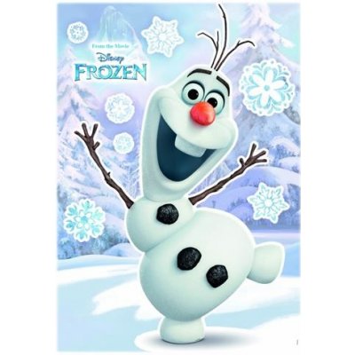 Komar 14047 Samolepky na zeď Disney Frozen Olaf rozměr 50 cm x 70 cm – Zbozi.Blesk.cz