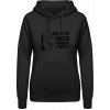 Dámská mikina s potiskem AWDis Hoodie mikina Toto je moje Pivní Tričko Černá