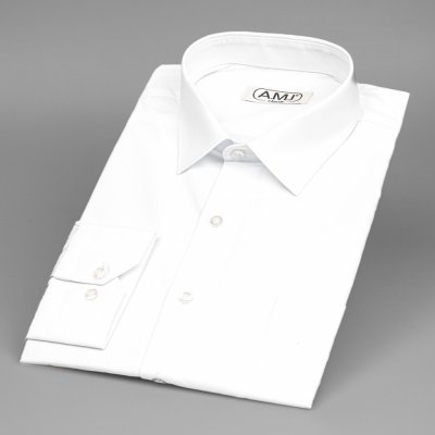 AMJ košile s dlouhým rukávem JDP018 bílá – Zboží Mobilmania