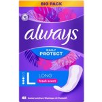 Always Daily Protect Long Fresh Scent slipové vložky s parfemací 48 ks – Zboží Mobilmania