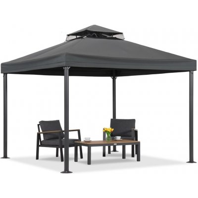 Garden Point zahradní pavilon Valencia 3x3 m Antracitový – Hledejceny.cz
