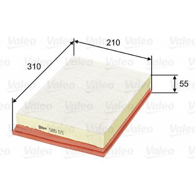 Vzduchový filtr VALEO 585171 – Hledejceny.cz