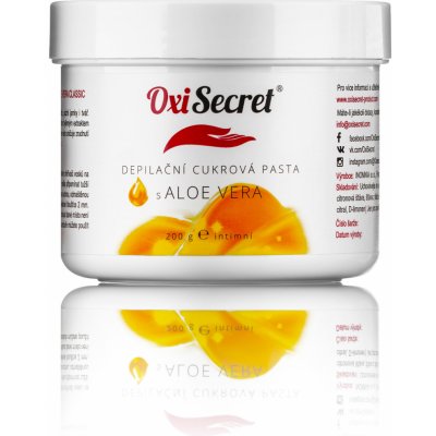 OxiSecret depilační cukrová pasta Aloe Vera Classic 200 g – Sleviste.cz