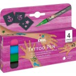 Kreul Sada Tetovací fix KREUL Tattoo Pen 4 ks KOTVA HVĚZDA MOTÝL – Sleviste.cz