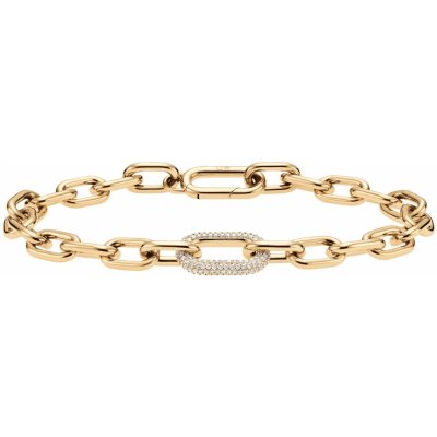 Daniel Wellington Luxusní pozlacený náramek s krystaly Crystal Link DW00400572 18 cm – Sleviste.cz