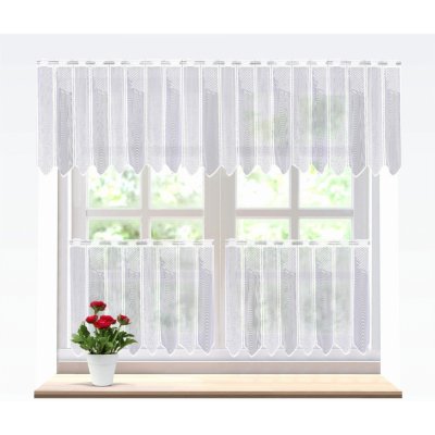 Záclona žakárová Ina vitráž - různé výšky - 60 cm 607215 – Hledejceny.cz