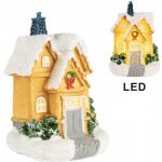 Dekorace malinký svítící žlutý domek Manon LED - 6*5*9 cm - Clayre & Eef – Hledejceny.cz