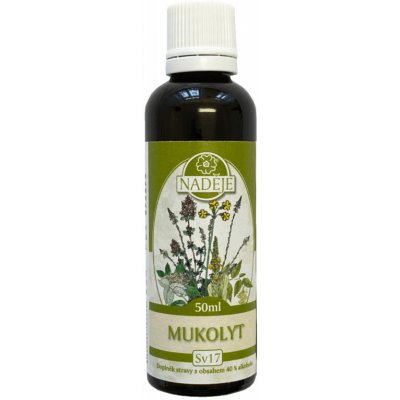 Naděje Mukolyt tinktura speciální výluh z bylin 50 ml – Hledejceny.cz