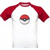 Pánské tričko s potiskem Tričko s potiskem pánské Tričko POKEMON POKEBALL pánské bílá a červená