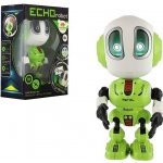 Teddies Robot ECHO opakující věty kovový 12cm zelený na baterie se zvukem světlem v krabičce 10,5x15x5,5cm – Hledejceny.cz