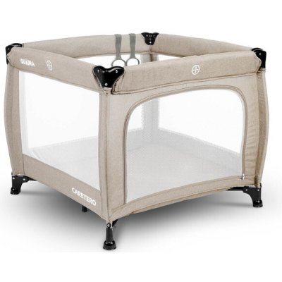 Caretero ohrádka dětská skládací Quadra brown 93x93cm – Hledejceny.cz