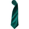 Kravata Premier Workwear Saténová kravata lahvově zelená