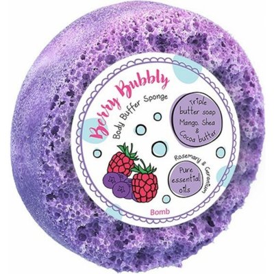 Bomb Cosmetics Berry Bubbly - Šumivé bobule přírodní sprchová masážní houba s vůní 200 g – Hledejceny.cz