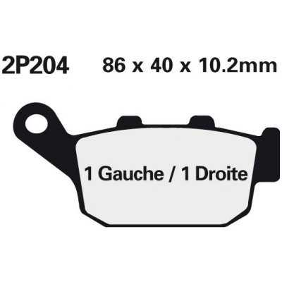 NISSIN brzdové destičky 204NS – Hledejceny.cz