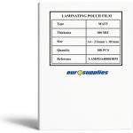 Laminovací fólie EUROSUPPLIES A4/200 matné - balení 100 ks (LAMPOA4000100M) – Sleviste.cz