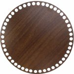 Naše galanterie Dno na košík walnut, kruh 20cm