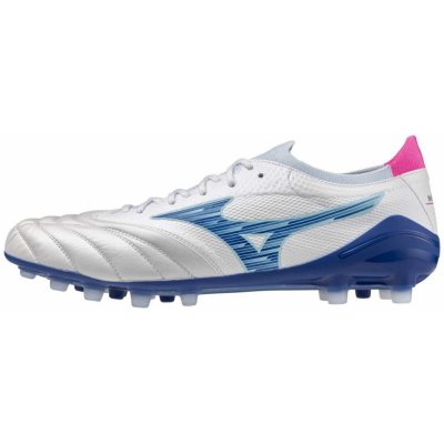 Mizuno MORELIA NEO IV - ELITE AG(U) - White/Tanager Turquoise/Pink Tetra – Zboží Dáma