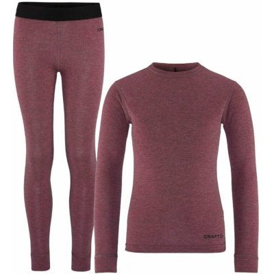 Craft Core Wool Merino dětský set růžová – Zboží Mobilmania
