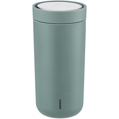 Stelton Termohrnek Go Click 400 ml dusty green