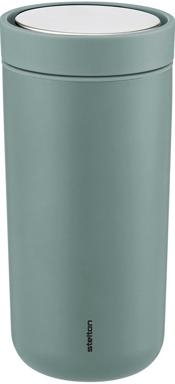 Stelton Termohrnek Go Click 400 ml dusty green