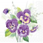 IHR Ideal Home Range ubrousek 33x33cm Fialové macešky – Sleviste.cz