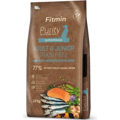 Fitmin Purity Dog Grain Free Adult & Junior Fish Menu 12 kg – Zbozi.Blesk.cz