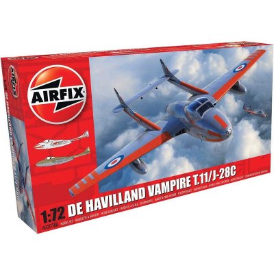 Airfix Plastikový model letadla A02058A DeHavilland Vampire T.11:J 28C 1:72 – Zboží Mobilmania