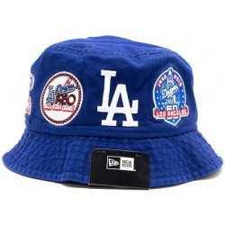 New Era MLB Multi Patch Bucket Los Angeles Dodgers Dark Blue / White