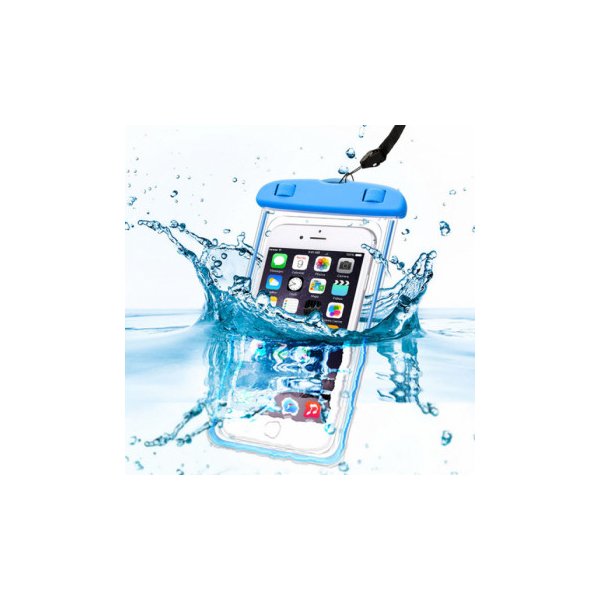 Pouzdro a kryt na mobilní telefon Pouzdro SES Univerzální vodotěsné Apple iPhone 6 7 8 X - modré