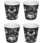 Easy Life Porcelánové pohárky na espresso Barista 4x100 ml – Zboží Dáma