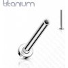 Piercing Šperky4U Push In tyčka k labretě titan TIT1168-1207