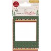 Scrapbooking set Creative World of Crafts Papírové rámečky na fotografie Under the Mistletoe mix barev (10ks)