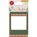 Creative World of Crafts Papírové rámečky na fotografie Under the Mistletoe mix barev (10ks) – Zboží Dáma